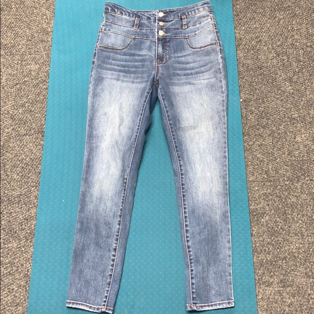 high waisted skinny jeans